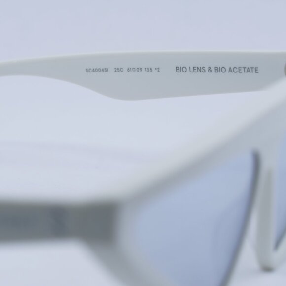 Stella McCartney SC40045I 25C Sunglasses - White Frame, Silver Lenses main image 4